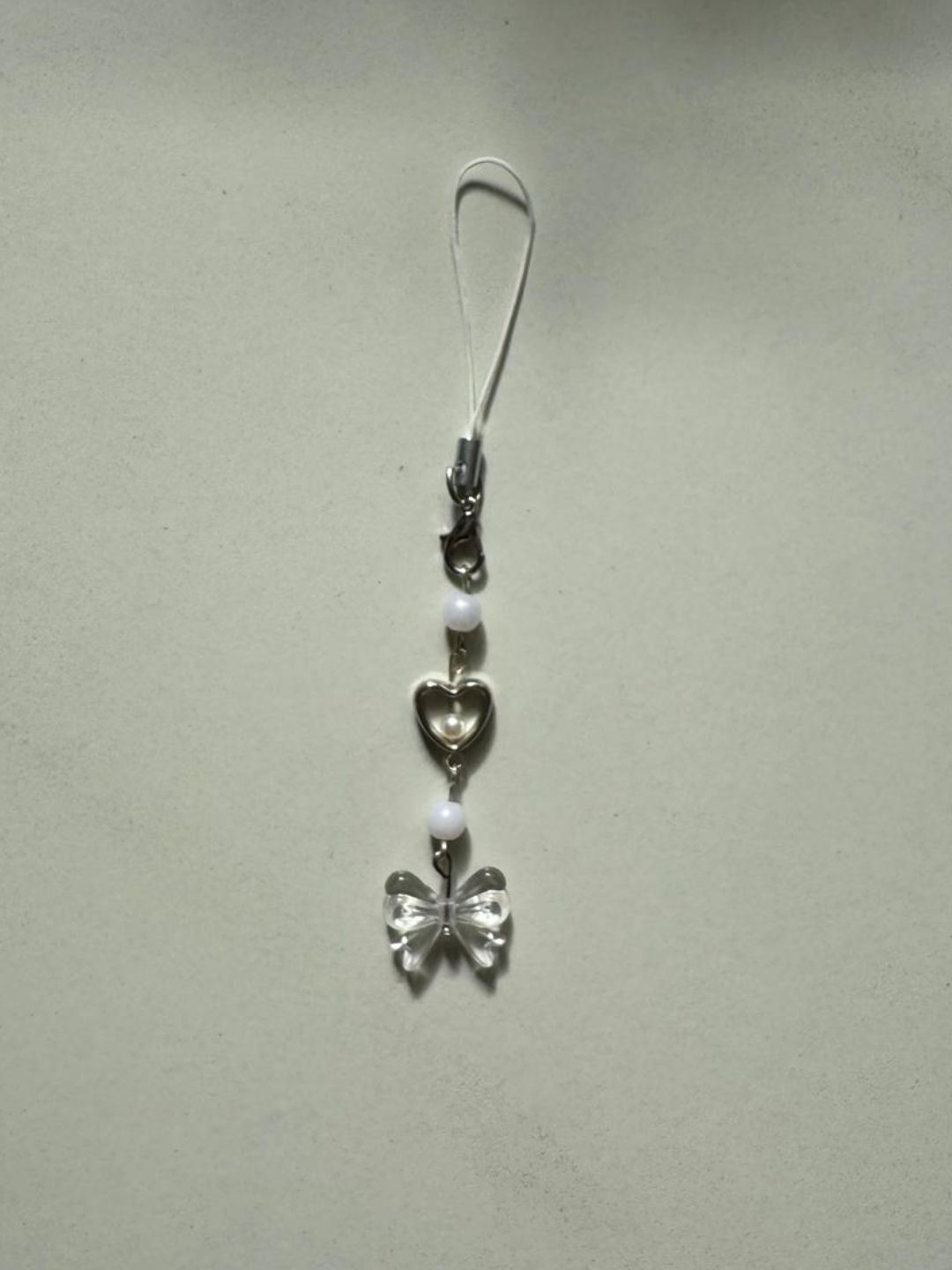 bow phone charm series 2 - clear