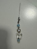 blue butterfly phonecharm