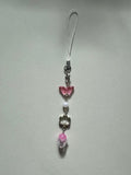 butterfly phone charm series 3 - hot pink / red