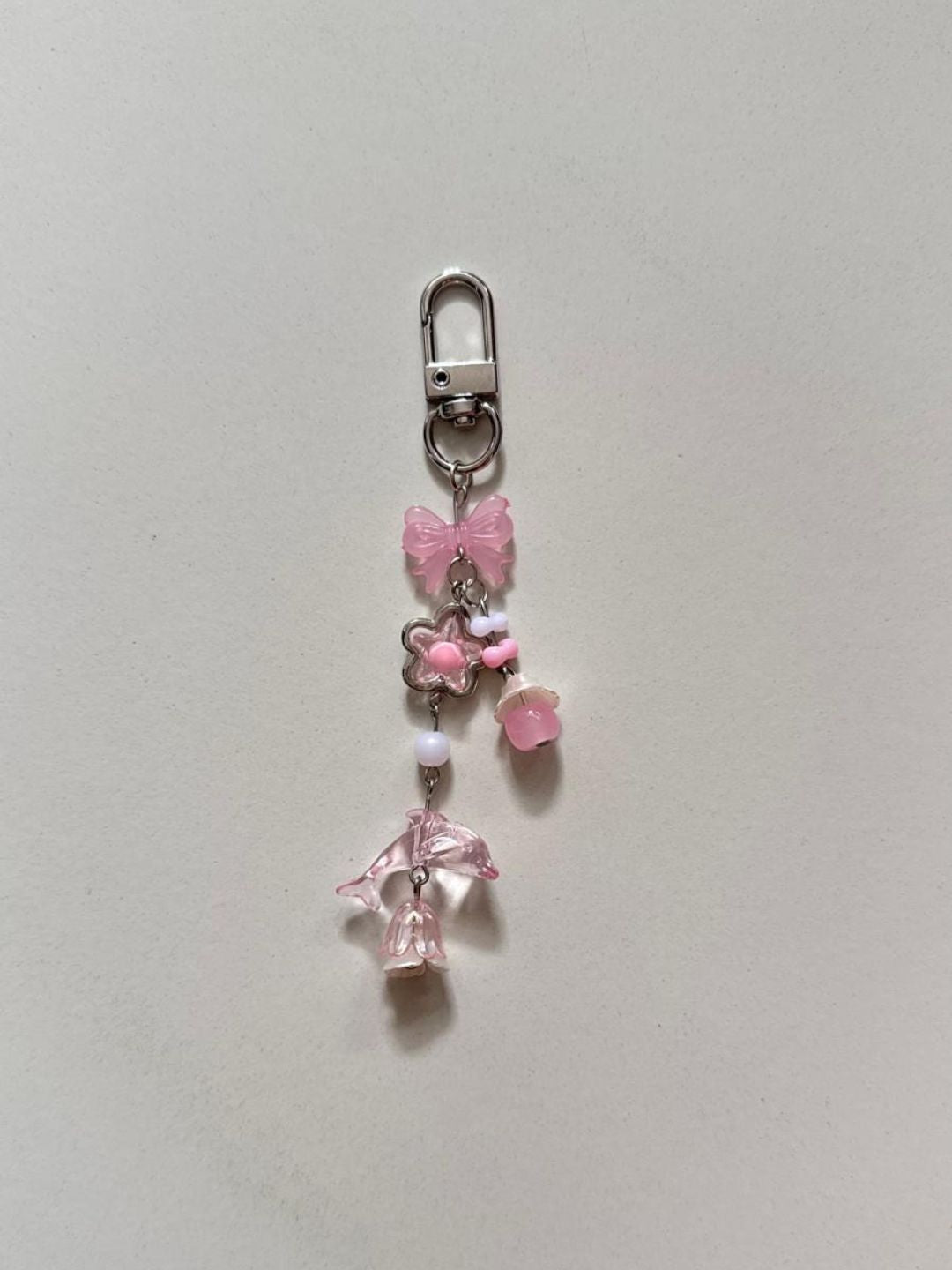 ocean keychain series 1 - pink dolphin