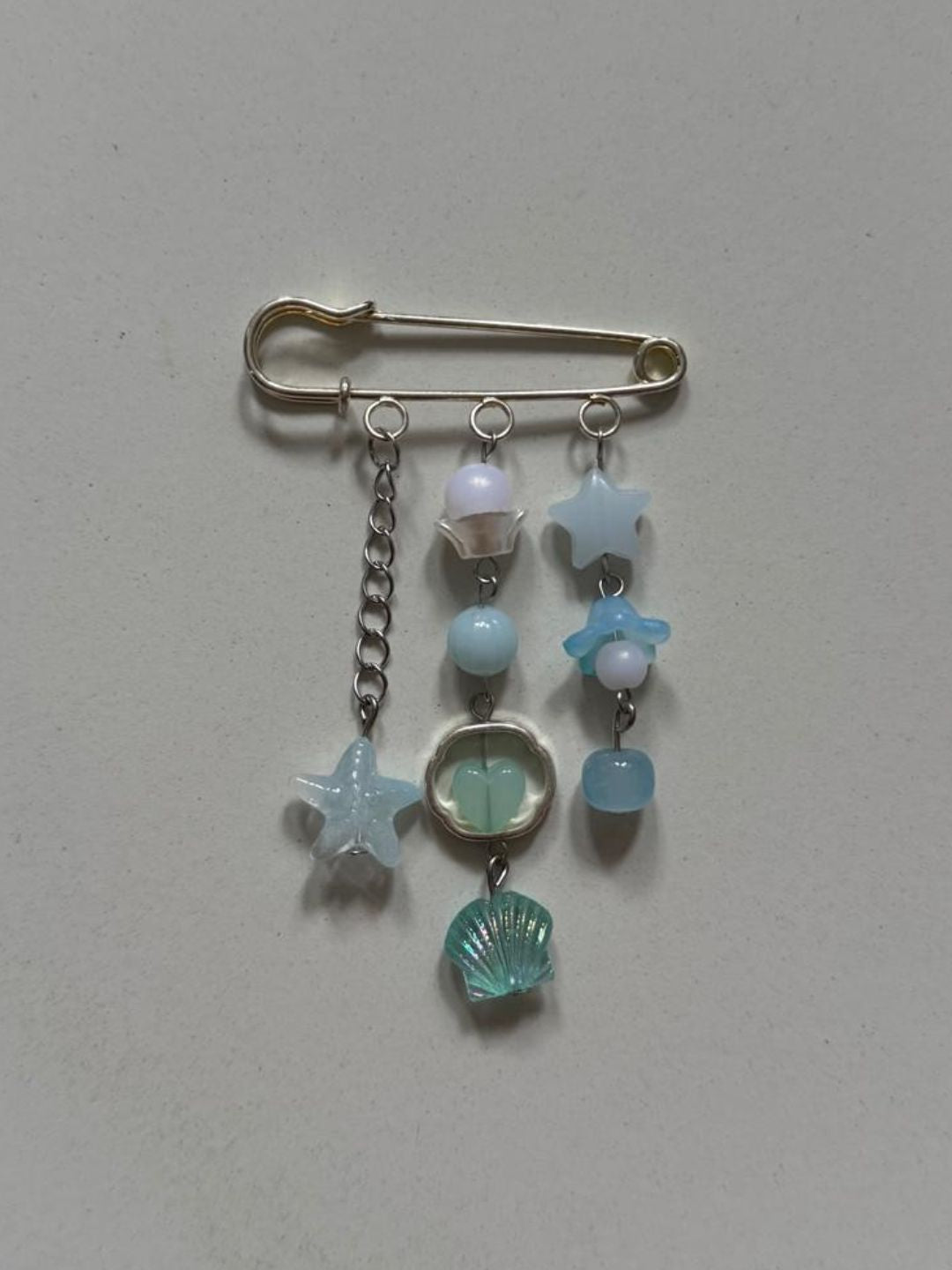 ocean vibe safety pin bag charm