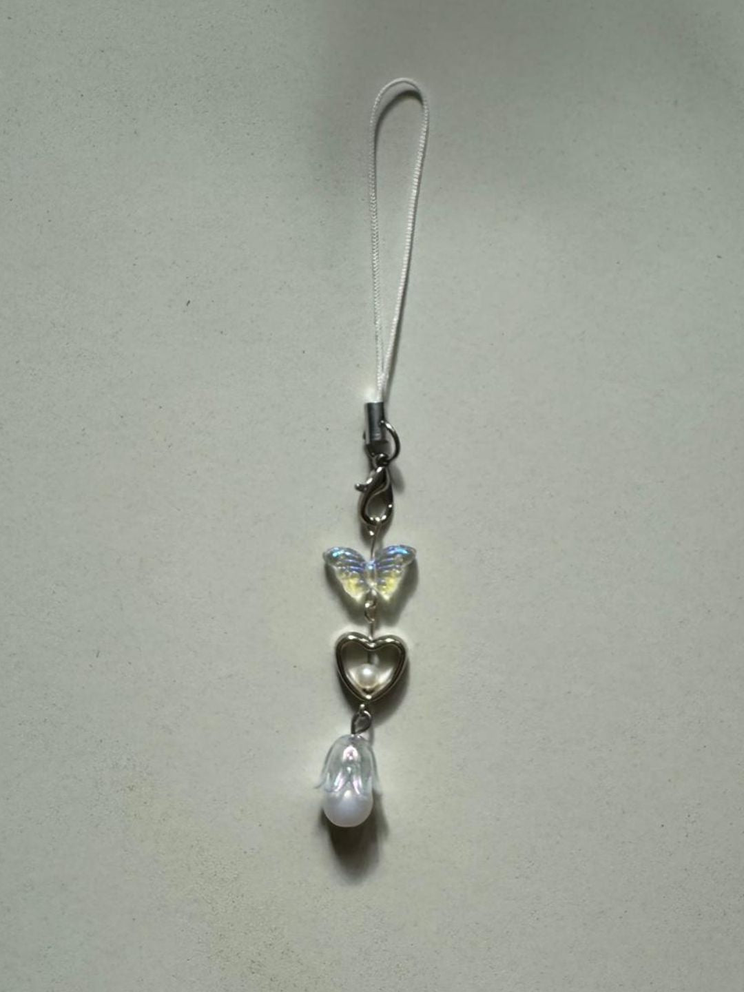 plain phone charm series 1 - butterfly and heart