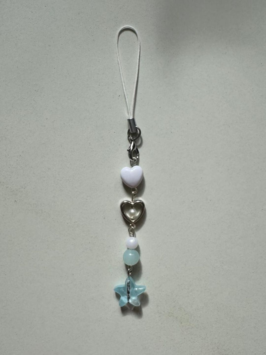 starfish phone charm series 1 - with white heart