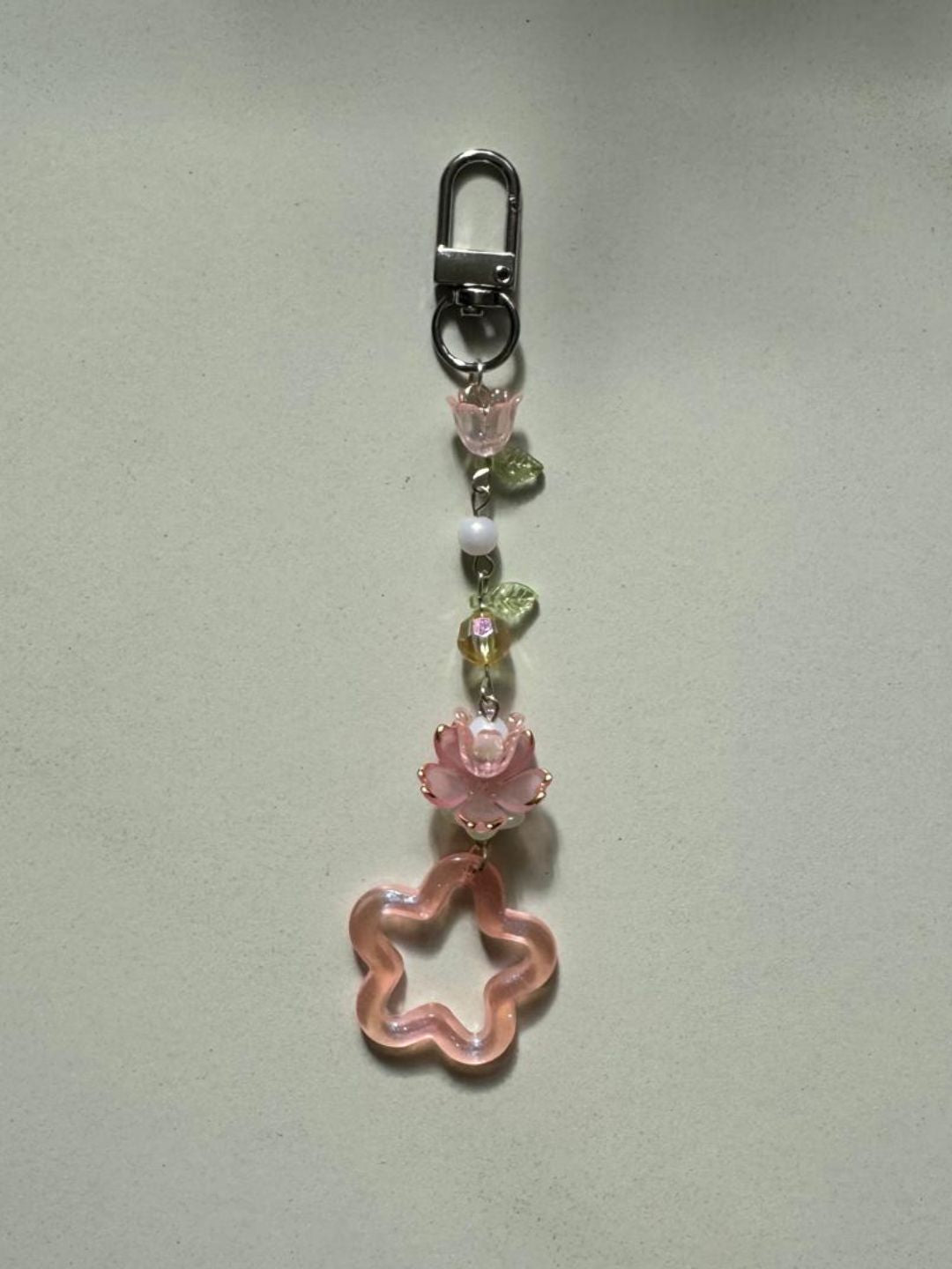 star flower keychain